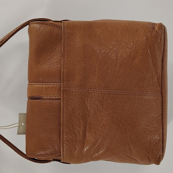 Fossil Vintage Light Brown Leather Crossbody Silver Hardware - Picture 8 of 13